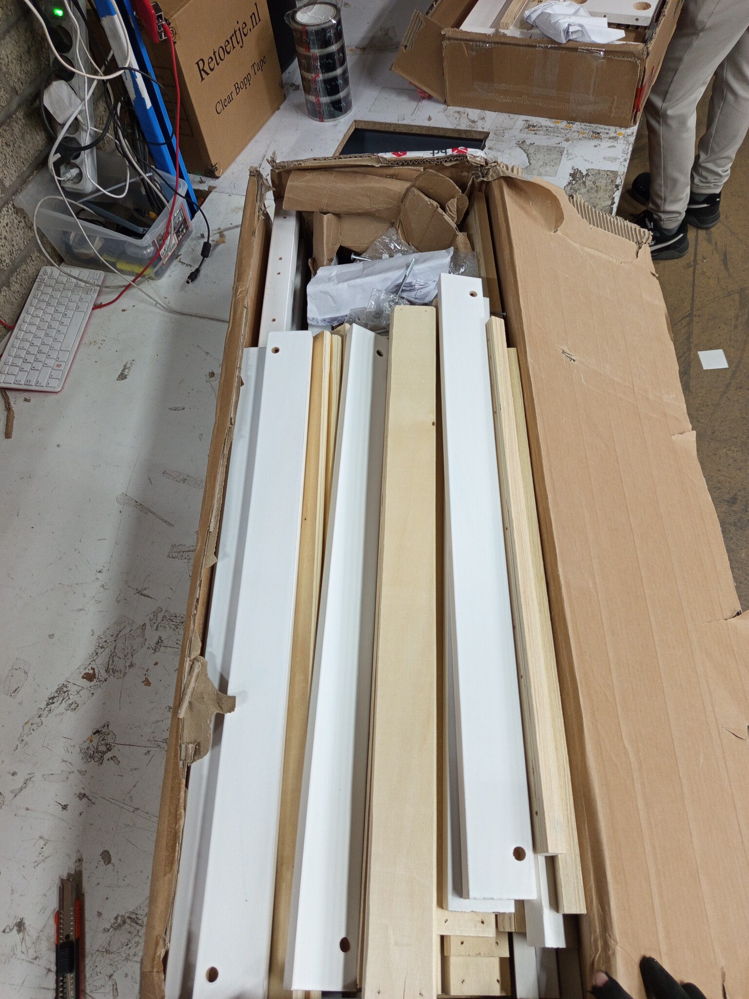 vidaXL Stapelbed 75x190 cm massief grenenhout wit