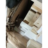 vidaXL Stapelbed 75x190 cm massief grenenhout wit