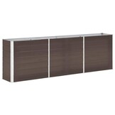 Verhoogde Plantenbak Staal 240x40x77cm Bruin - 51% Korting