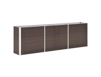 Verhoogde Plantenbak Staal 240x40x77cm Bruin - 51% Korting