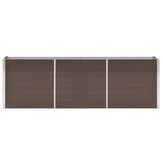 Verhoogde Plantenbak Staal 240x40x77cm Bruin - 51% Korting