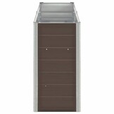 Verhoogde Plantenbak Staal 240x40x77cm Bruin - 51% Korting