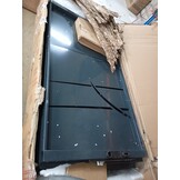 vidaXL Poort 105x205 cm met grasontwerp staal antracietkleurig