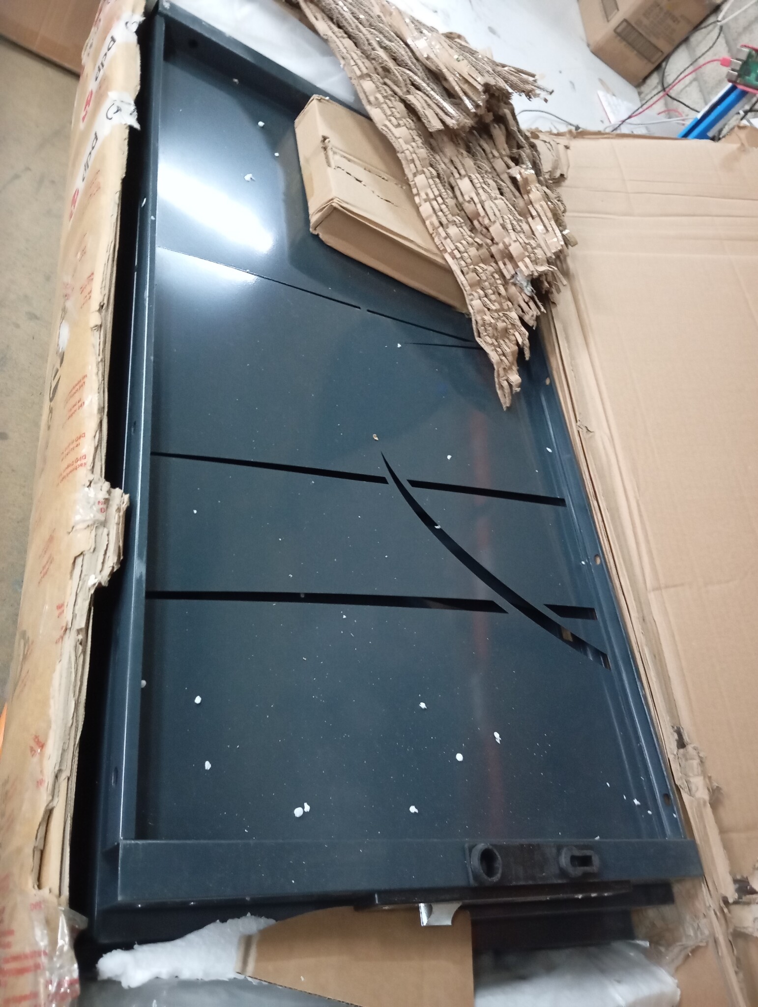 vidaXL Poort 105x205 cm met grasontwerp staal antracietkleurig