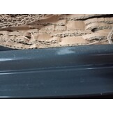 vidaXL Poort 105x205 cm met grasontwerp staal antracietkleurig
