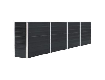 Verhoogd plantenbed 320x40x77 cm Antraciet Staal - 34% Korting!
