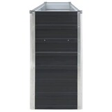 Verhoogd plantenbed 320x40x77 cm Antraciet Staal - 34% Korting!