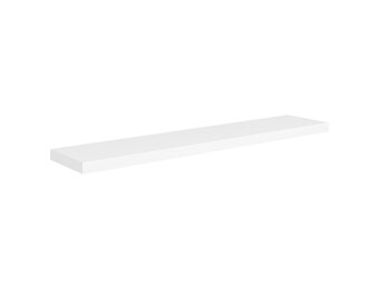 vidaXL Wandschap zwevend 120x23,5x3,8 cm MDF wit