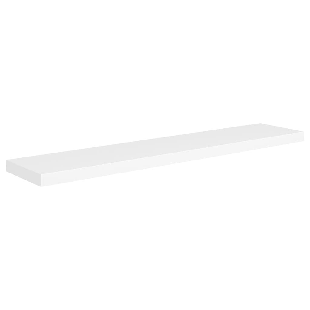 vidaXL Wandschap zwevend 120x23,5x3,8 cm MDF wit