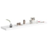 vidaXL Wandschap zwevend 120x23,5x3,8 cm MDF wit
