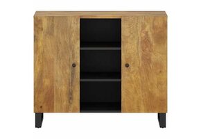 Dressoir 90x33x75cm Massief Mangohout - 35% Korting