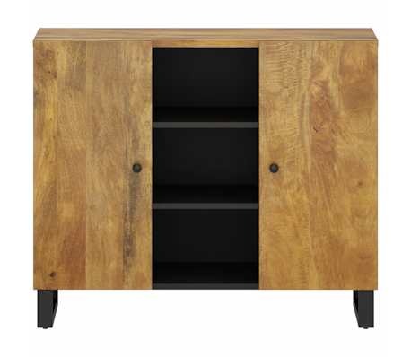 vidaXL Dressoir met 2 deuren 90x33x75 cm massief mangohout