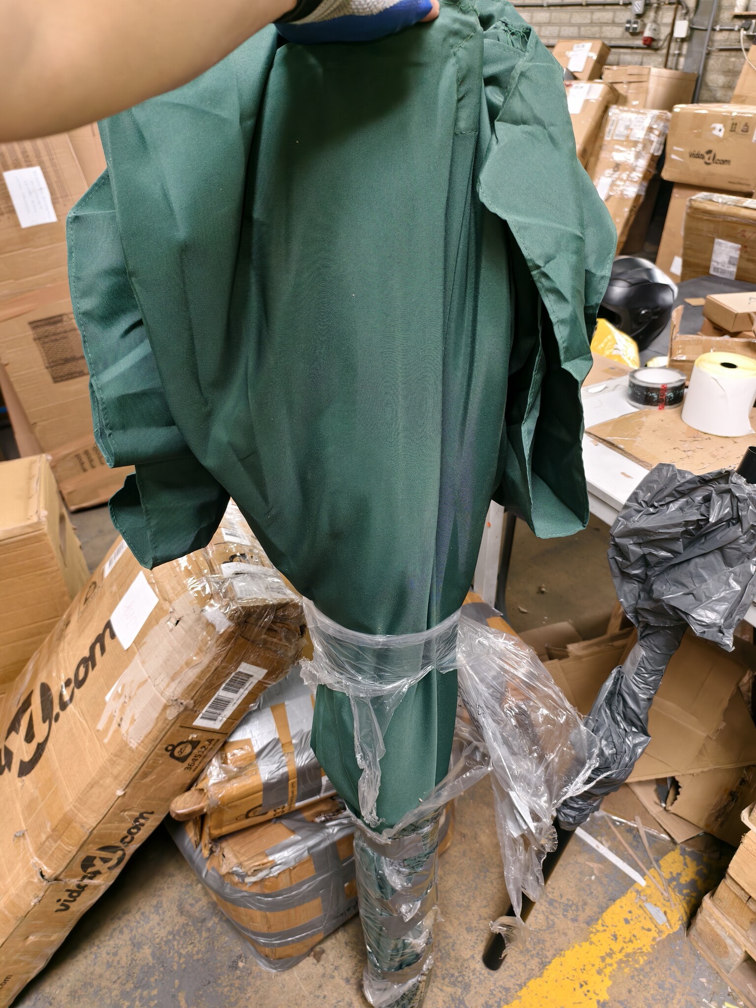 Parasol - polyester - kantelbaar - 300 cm - groen