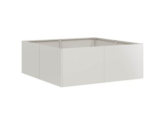 vidaXL Plantenbak 80x80x30 cm roestvrij staal