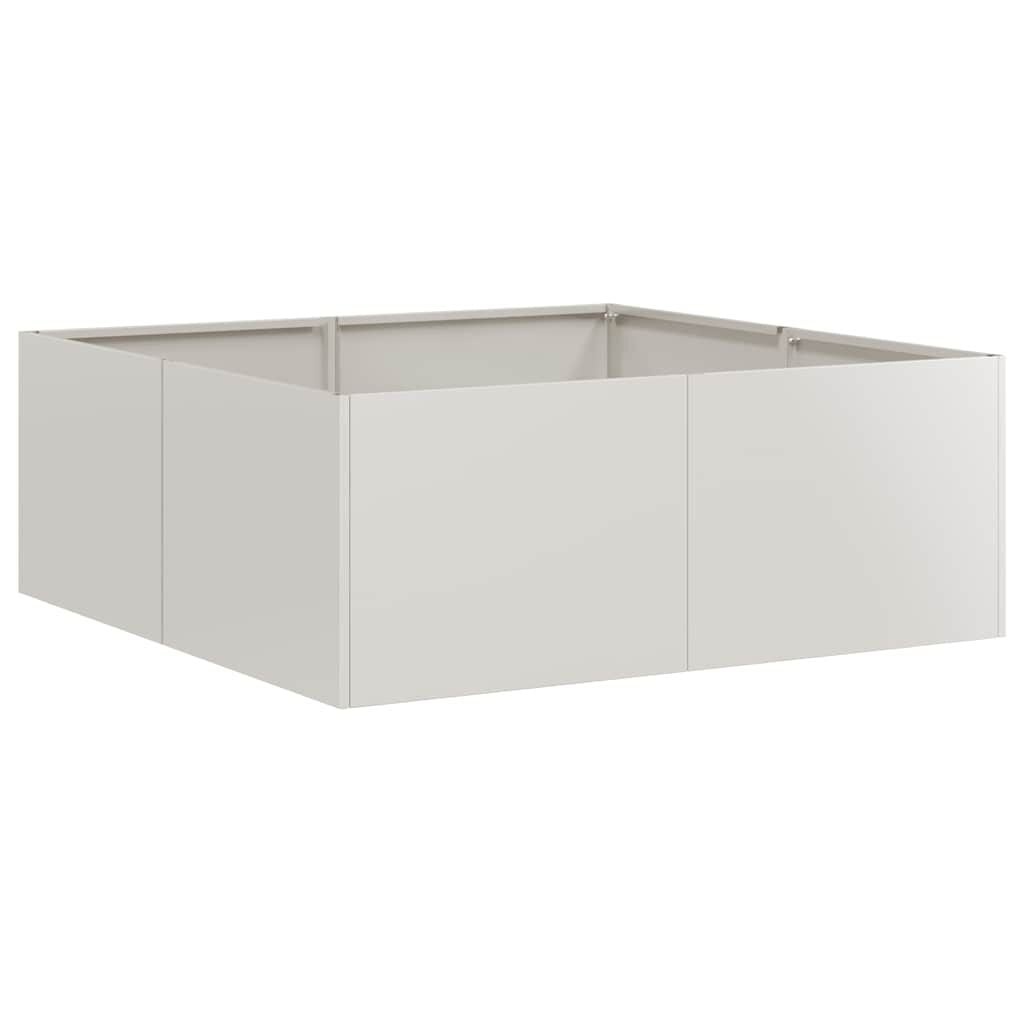 VidaXL Roestvrij Staal Plantenbak 80x80x30 cm (72% Korting)