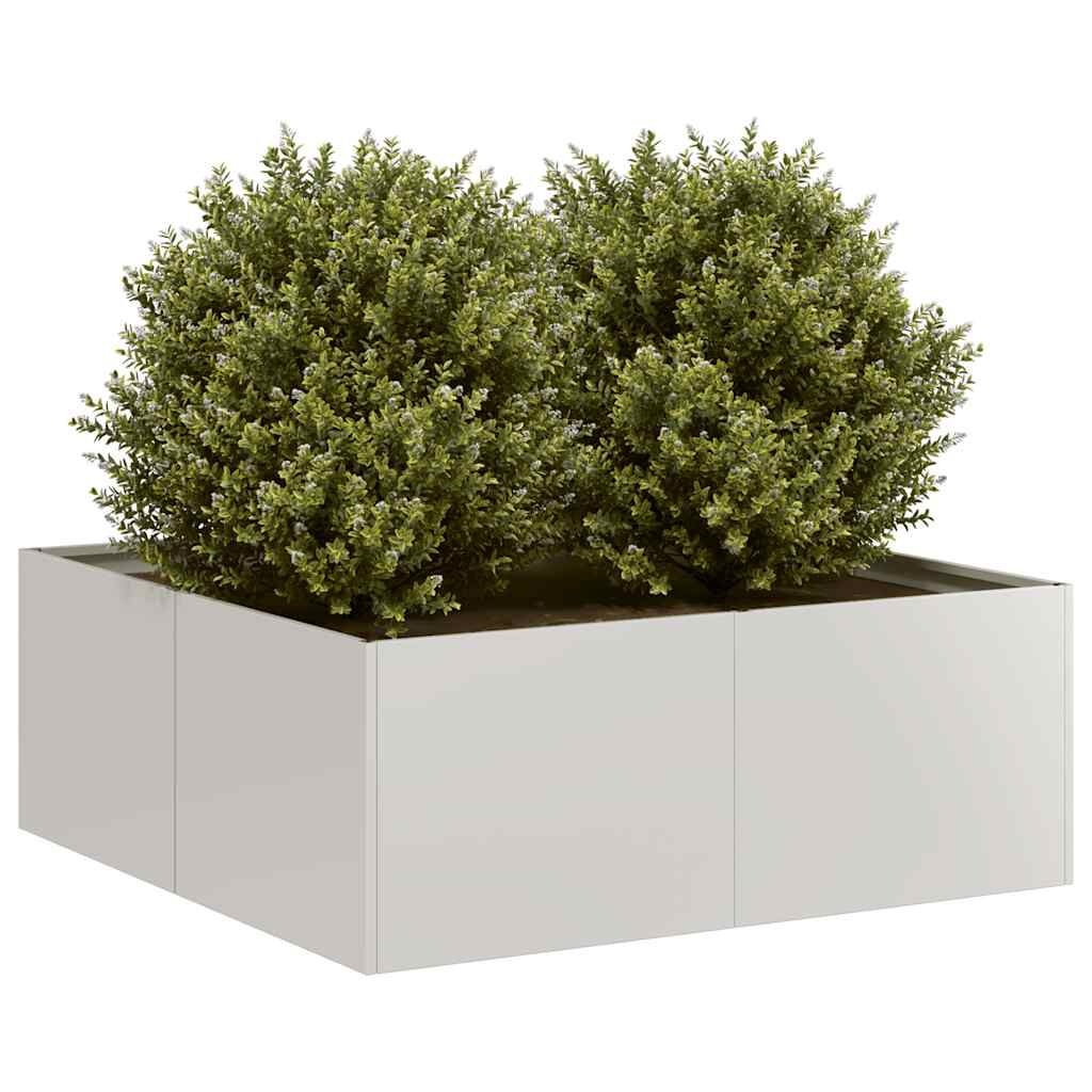 VidaXL Roestvrij Staal Plantenbak 80x80x30 cm (72% Korting)