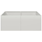 vidaXL Plantenbak 80x80x30 cm roestvrij staal