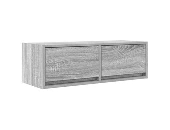 vidaXL Tv-meubel 80x31x25,5 cm bewerkt hout grijs sonoma eikenkleurig