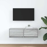 TV-meubel 80cm grijs eikenhout - 71% korting
