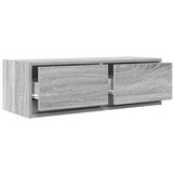 vidaXL Tv-meubel 80x31x25,5 cm bewerkt hout grijs sonoma eikenkleurig