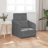 vidaXL Slaapbank Donkergrijs 65 x 80 x 83 cm Fluweel
