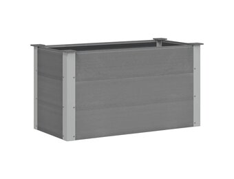 vidaXL Plantenbak verhoogd 100x50x54 cm HKC grijs