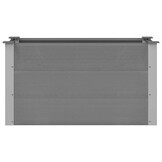 vidaXL Plantenbak verhoogd 100x50x54 cm HKC grijs