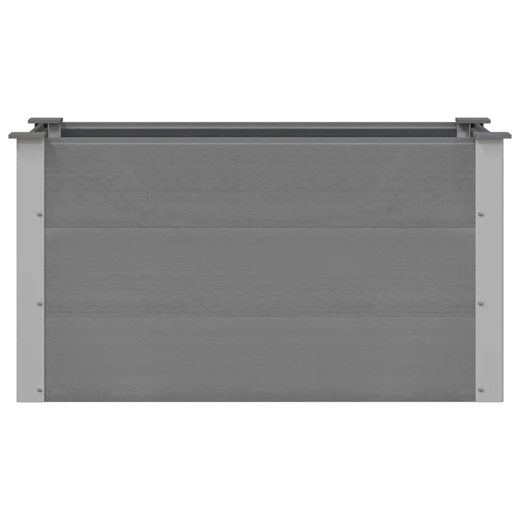 vidaXL Plantenbak verhoogd 100x50x54 cm HKC grijs