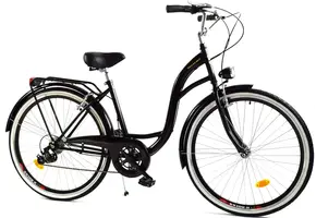 Meisjesfiets 26 inch Zwart - 7 Versnellingen Shimano - 17" Stalen Frame (-5%)