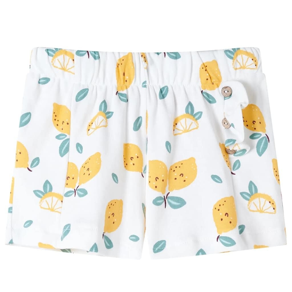 Kindershorts met Citroenprint (Maat 116) - 24% Korting!