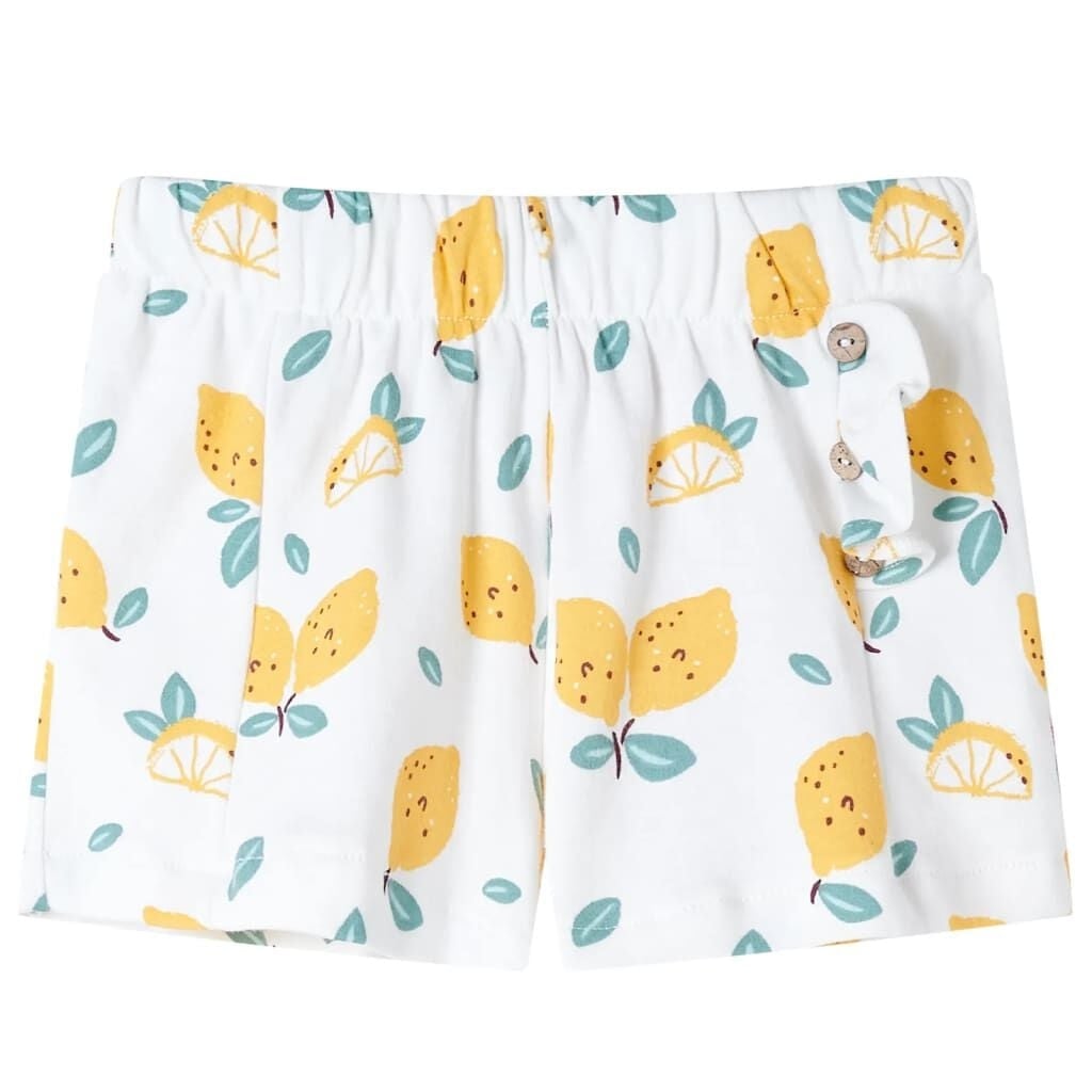 Kindershorts met Citroenprint (Maat 116) - 24% Korting!