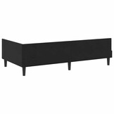 vidaXL Hoekbedframe Zwart 90 x 190 cm Velvet en Engineered hout