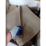 vidaXL Eetkamerstoel 2 pcs Lichtbruin en Licht Massief Rubberhout