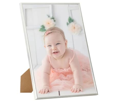 vidaXL Fotolijsten 3 st voor wand of tafel 7x90 cm MDF zilverkleurig