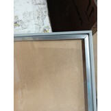 vidaXL Fotolijsten 3 st voor wand of tafel 7x90 cm MDF zilverkleurig