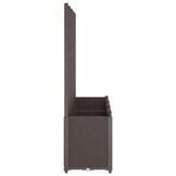 vidaXL Plantenbak met latwerk 160x40x140 cm polypropeen bruin