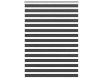 vidaXL Zebra rolgordijn 155x200 cm stofbreedte 150,9 cm zwart