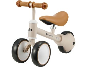 Kinderkraft Loopfiets CUTIE Beige - Multifunctionele 3-in-1 driewieler voor peuters