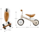 Kinderkraft Loopfiets CUTIE Beige - Multifunctionele 3-in-1 driewieler voor peuters