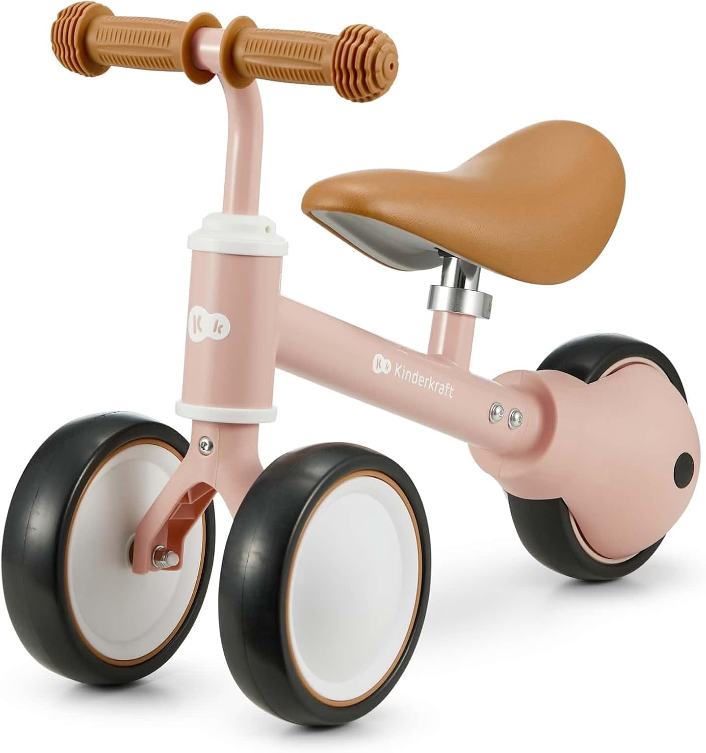Kinderkraft Loopfiets CUTIE Beige - Multifunctionele 3-in-1 driewieler voor peuters