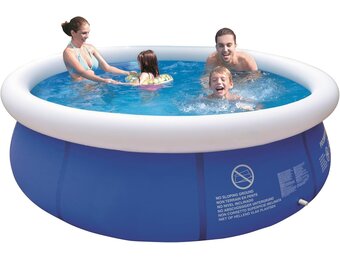 Jilong Marin Blue Rond zwembad, diameter 300 x 76 cm, Quick-Up zwembad, fast-set, zwembad voor kinderen en gezinnen, zwembad voor tuin en terras, reservezwembad zonder accessoires