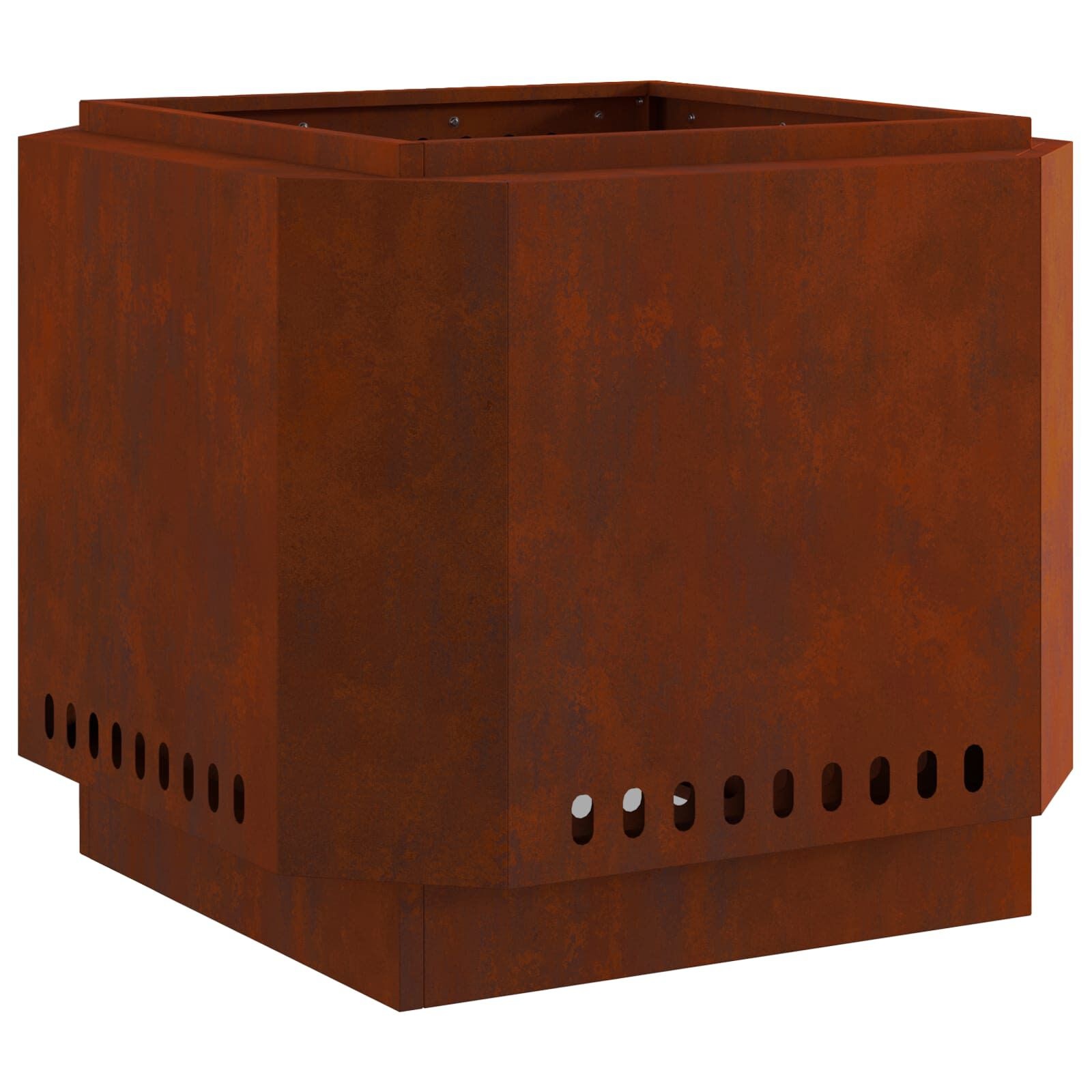 vidaXL Vuurkorf Bruin 58 x 58 x 51 cm Cortenstaal