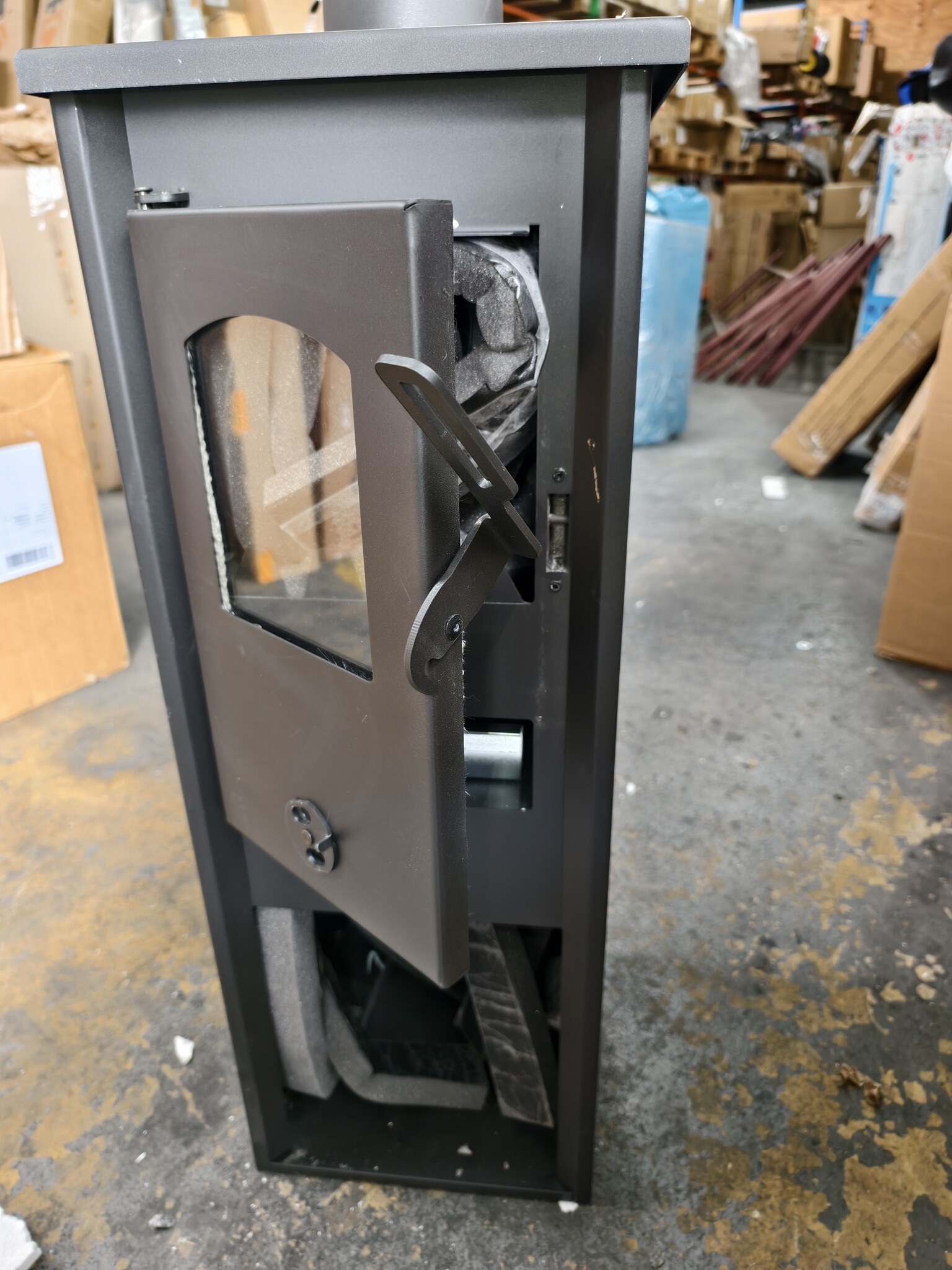 Vrijstaande houtkachel - 8,0 kW - antraciet