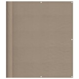 vidaXL Balkonscherm 120x1000 cm 100% oxford polyester taupe