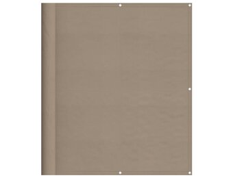 vidaXL Balkonscherm 120x1000 cm 100% oxford polyester taupe