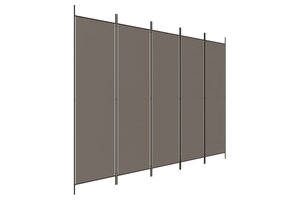 vidaXL Kamerscherm 5 Panelen Antraciet - 33% Korting!