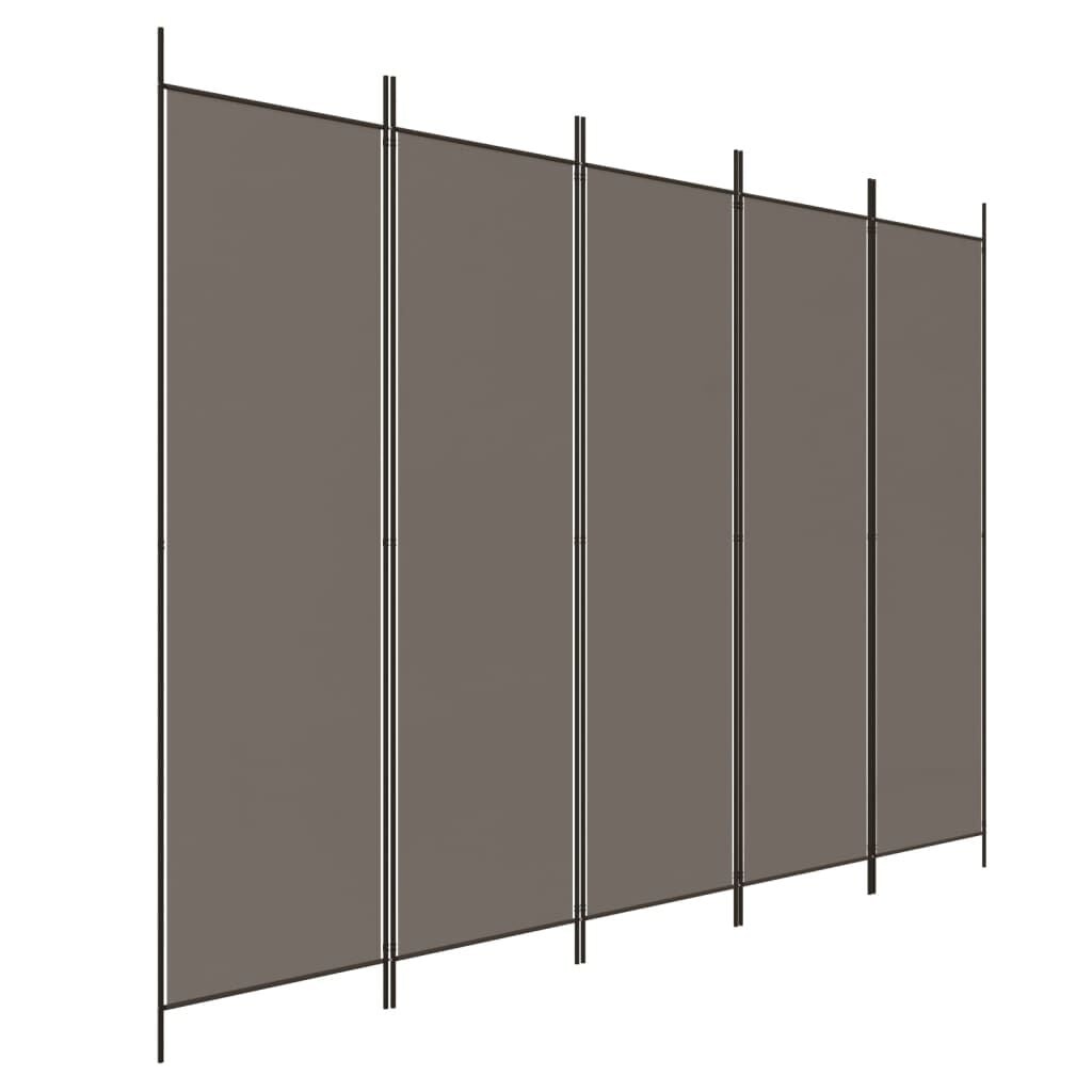 vidaXL Kamerscherm 5 Panelen Antraciet - 33% Korting!
