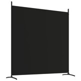 vidaXL Kamerscherm met 3 panelen 525x180 cm stof zwart