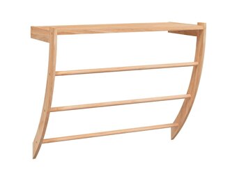 vidaXL Handdoekenrek 60x25,5x49 cm massief walnotenhout