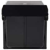 vidaXL Inbouwprullenbak uittrekbaar soft-close 48 L